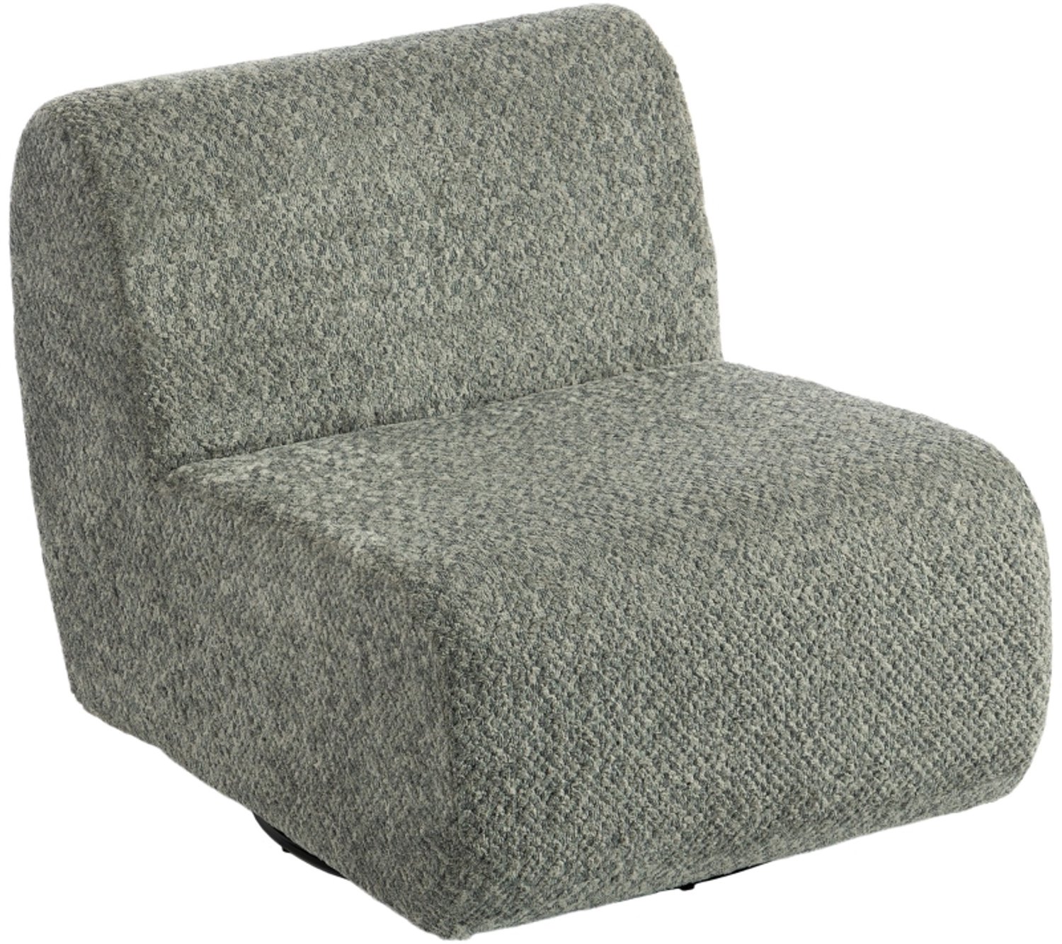 STILVORA Draaifauteuil 70 x 90 x 70 cm - 360 Graden Draaibaar en Brede Zitting - Voor Woonkamer en Slaapkamer - Polyester - Grijs