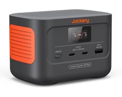 Jackery Explorer 100 Plus – 31000mAh - Draagbaar Powerstation 99Wh – 100W USB-C PD – LiFePO4 Batterij – 3 USB-Poorten – Snel Opladen – Zonnepaneel Compatibel