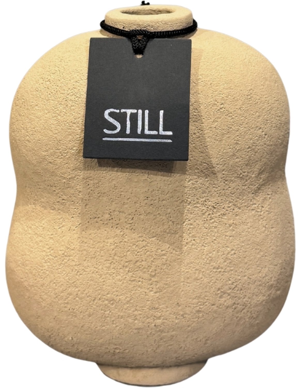 STILL Platte organische vaas - Butter - 22x15 cm