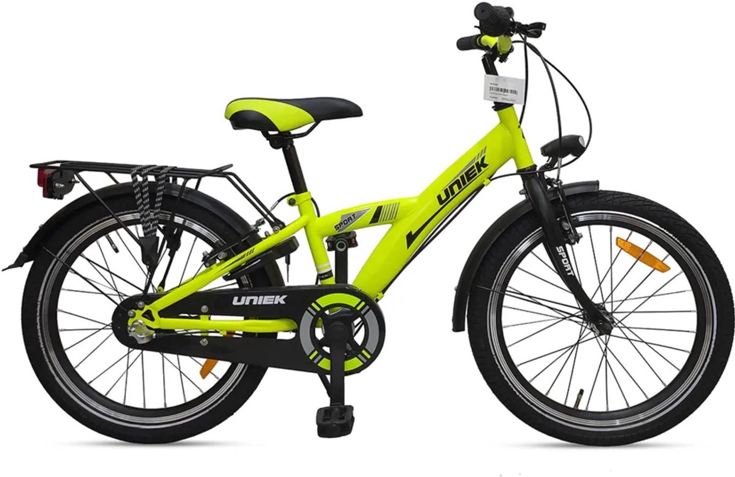 Uniek Kinderfiets 3S 20'' Geel Zwart