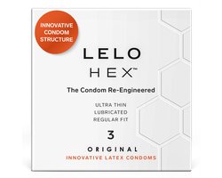 LELO HEX Original Condooms - 3 Stuks