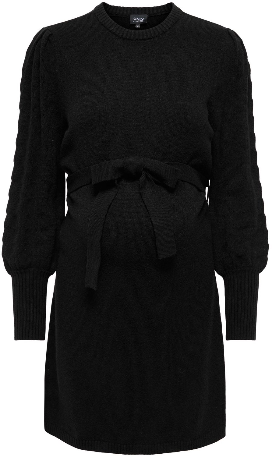 Only MATERNITY Gebreide jurk OLMMATTI Korte jurk Black 1