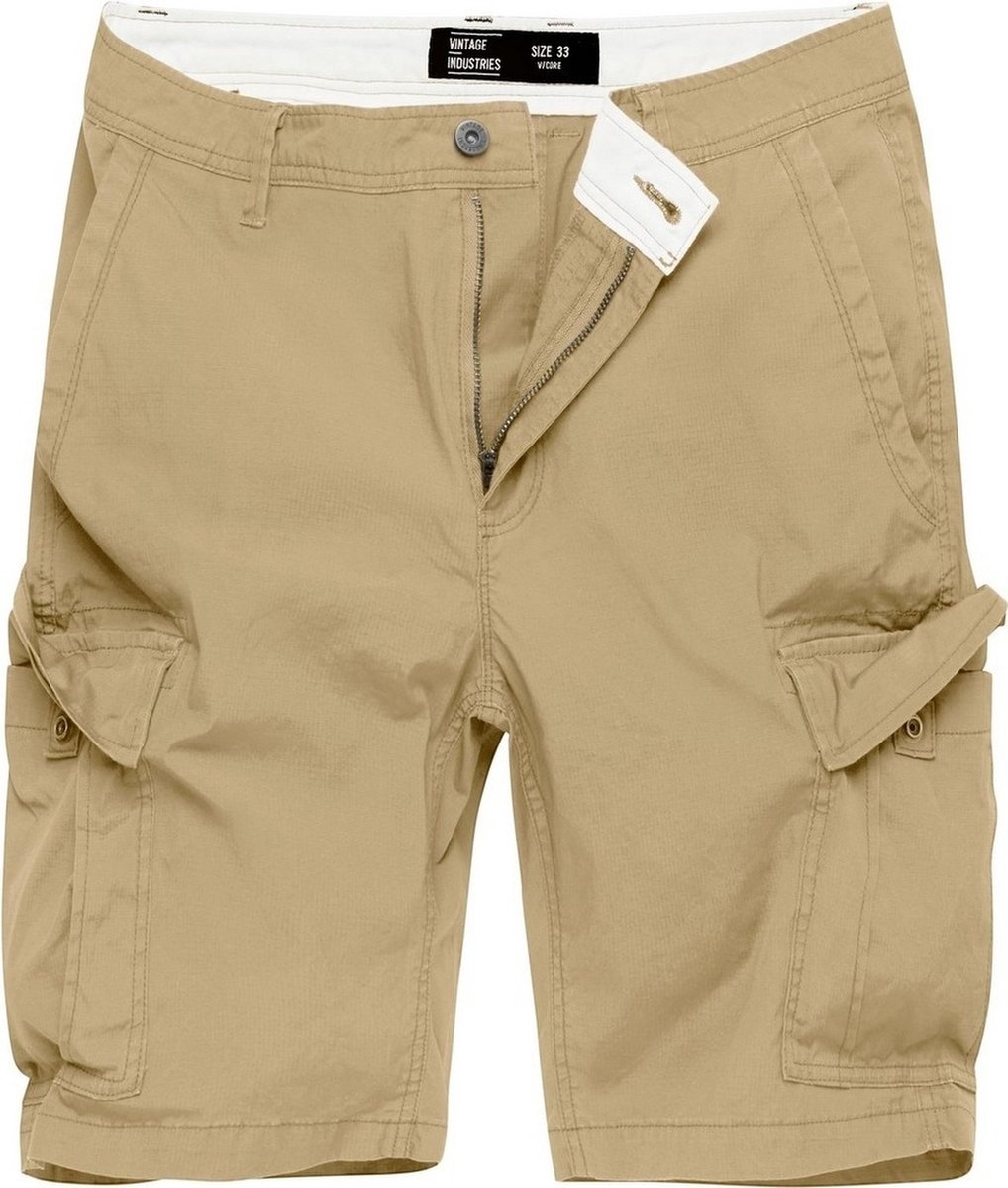 Vintage Industries Cargo-shorts Ryker Shorts Zand Creme
