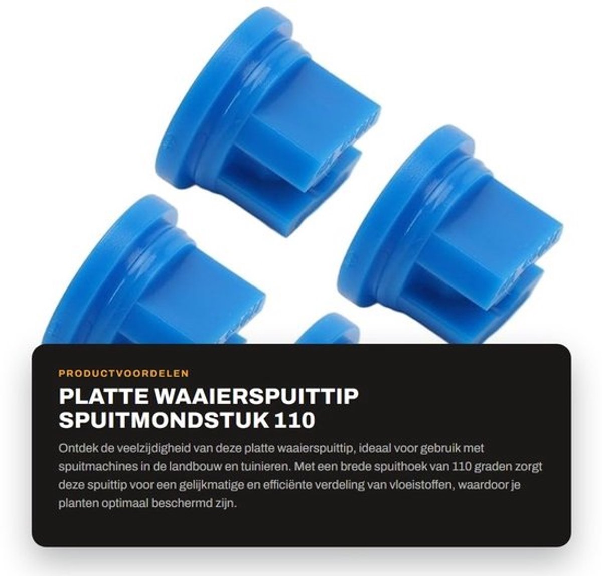 Dailygoody - Platte waaierspuitdop - Spuitmondstuk - 110 graden - Geschikt voor spuitmachines - 20 stuks - Ideaal voor landbouw en tuinieren