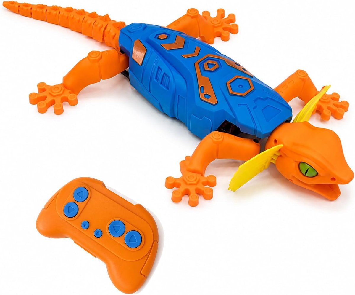 Afstandsbediening klimgecko, RC hagedis speelgoed met heldere ogen, helling op vloer en plafond, grappig speelgoed voor kinderen van 4 tot 10 jaar