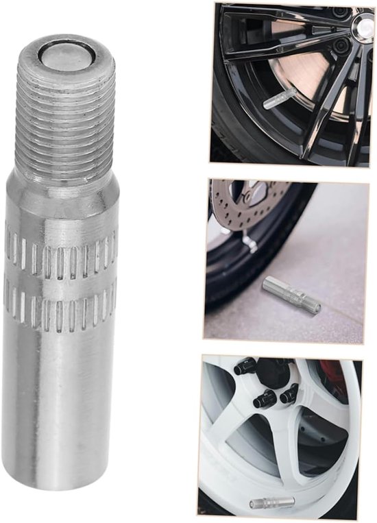 2stuks Verlengstukken Voor Auto Ventielen Koperen Verchromen Ventieldoppen Voor Auto Motoren Fietsen Compact Duurzaam Voor Moeilijk Bereikbare Ventielen — afbeelding 2