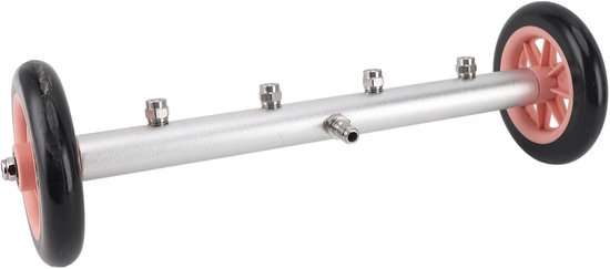 Hogedrukreiniger voor onderwagens, 4000 psi, waterbezem, licht, draagbaar, voor auto's, vrachtwagens, SUV's, van messing aluminium (roze zwart) — afbeelding 3