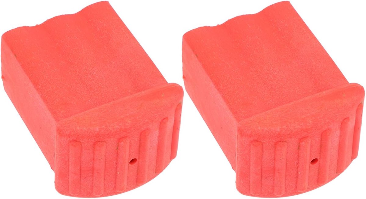 2 Stuks Antislip Rubberen Laddervoeten Duurzaam Corrosiebestendig Zorgt voor Stabiele Plaatsing Vloerbescherming Geschikt voor Huishoudelijke Vouwladders met Vierkante
