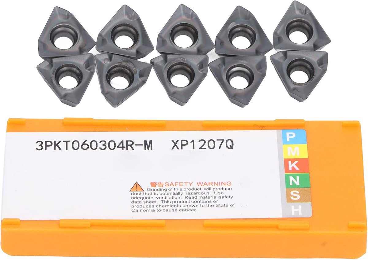 Carbide Draaiwisselplaat Kit Hoge Prestaties CNC Draaibank Gereedschap Set voor Metaal Houtbewerking 10 Stuks Professionele Kwaliteit Frezen Wisselplaten