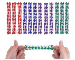 Houten vingerpoppen - Chinese trappen - Feestelijke gastgeschenken - Set met 12 stuks - 22 x 137 x 32 cm