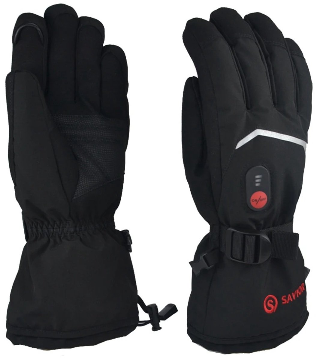 Zerova Verwarmde Handschoenen - Elektrische Handbescherming Winter - Touchscreen Handschoenen - Maat M - Waterdicht - Zwart