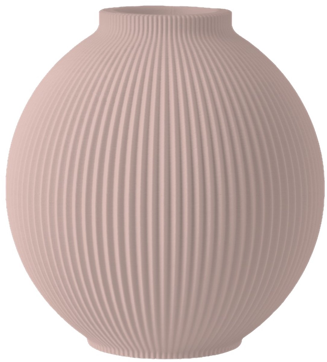 Layvo Rosa Vaas - Bloesem - 20 cm - droogbloemen vaas - japandi - gerecycled plastic