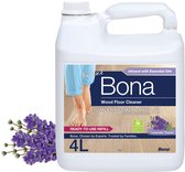 Bona Houten Vloer Reiniger - Navulling 4 Liter - Frisse LavenderThyme Geur - Parketreiniger - Vloerreiniger - Droogt Snel - Gebruiksklaar - Vloerreiniger Vloeistof (Ook Geschikt Voor Robotstofzuiger Met Dweilfunctie)