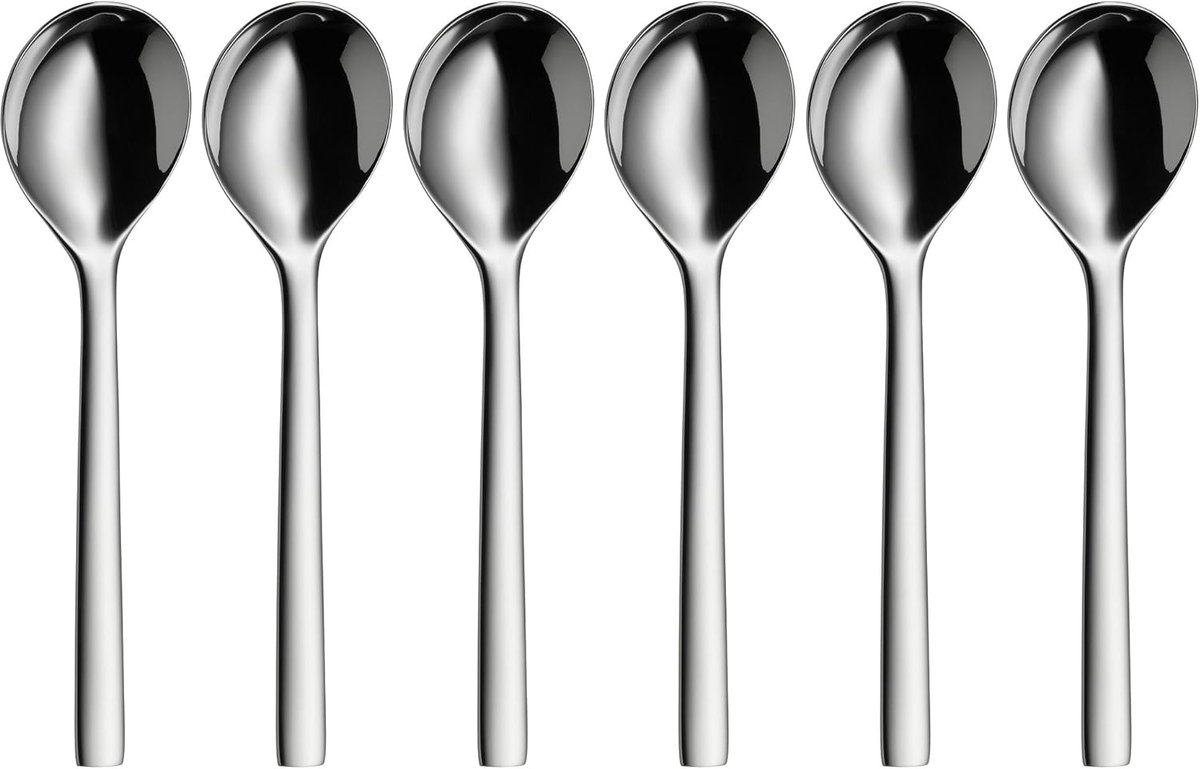 WMF Nuova 6 soeplepel set, 17 cm, gepolijst Cromargan 18/10 RVS