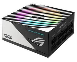 ASUS ROG LOKI SFX-L 1000W Platinum Voeding – ATX 3.0 Ready – PCIe 5.0 – 80 PLUS Platinum – Volledig Modulair – RGB Verlichting – Compact SFX-L Formaat