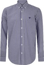 Felix Hardy Geruit Overhemd Met Lange Mouwen - 100% Katoen Heren Navy - M