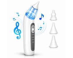 Gatson Baby Neusreiniger - Compact & Stil - Met Melodietje - Snoetenpoetsers - Neuszuiger Baby - Neuspeer - Elektrisch - Snotzuiger