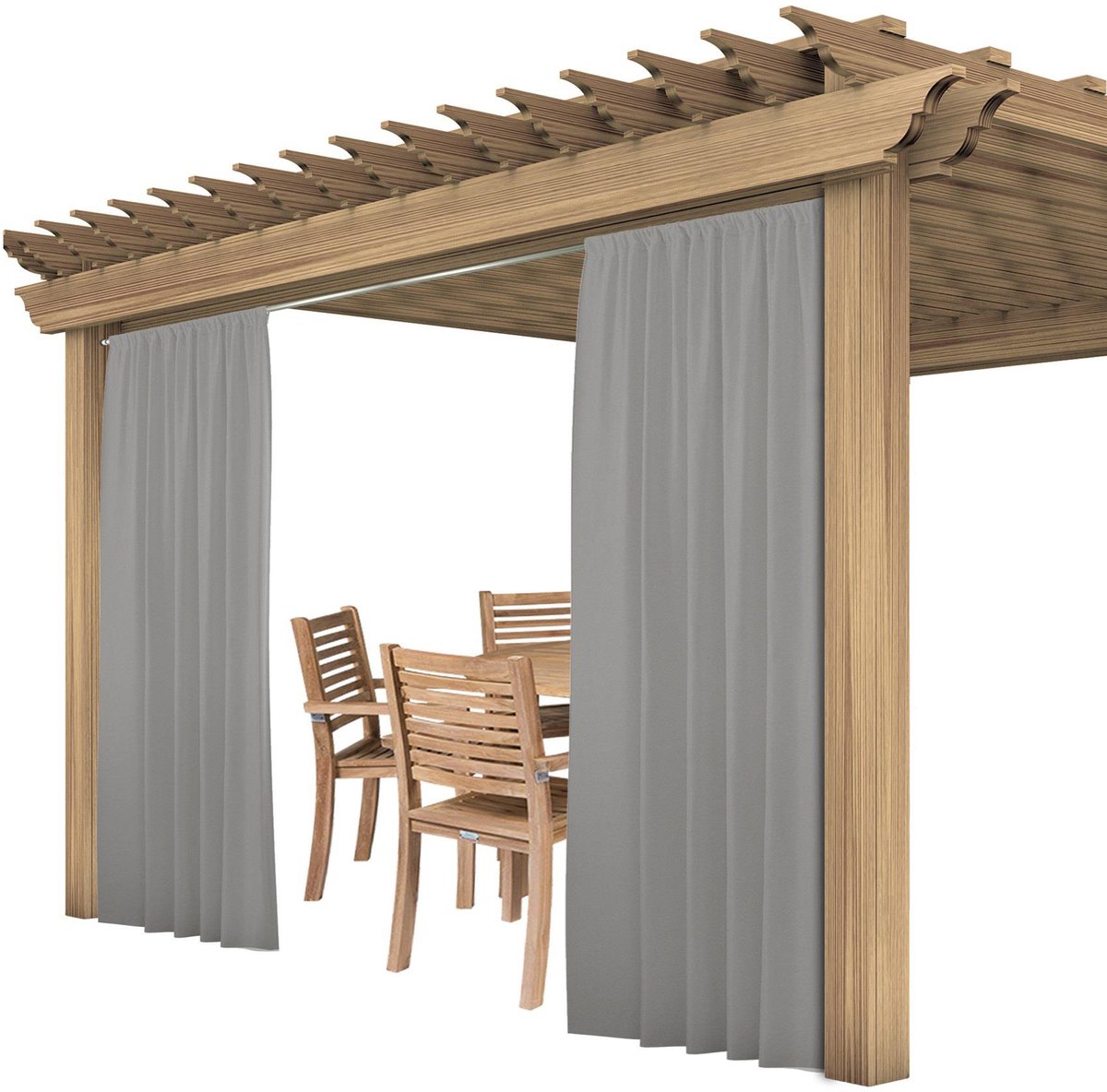 Waterdichte Tuindoek Gordijn 155x180cm met Tunnel - voor Terras & Overkapping