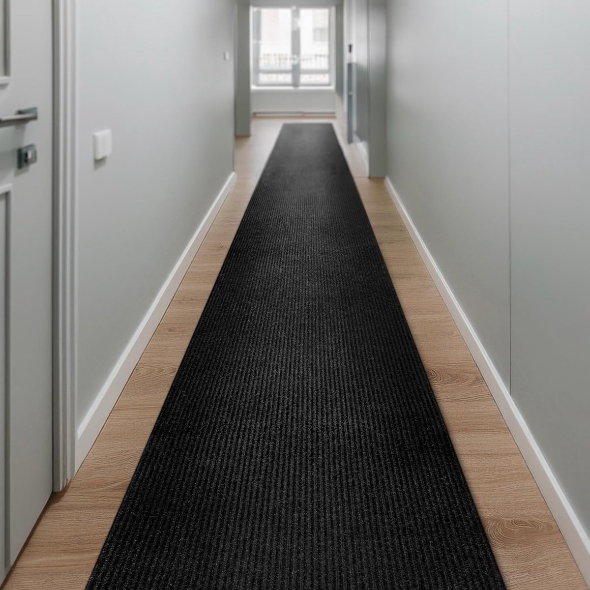 Home Buhai Loper, 80 x 300 cm, zwart