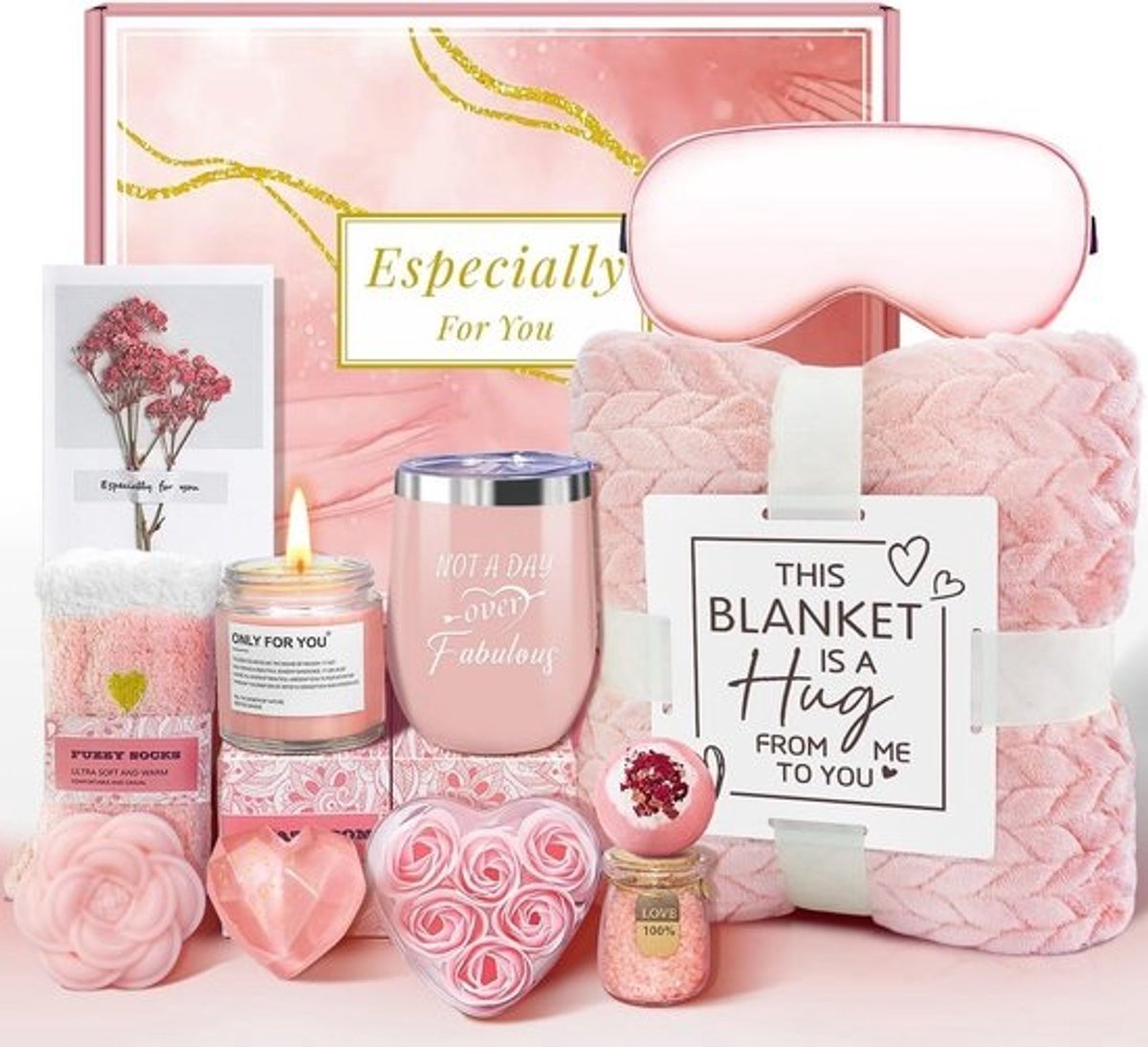 15-delig verwenpakket - voor vrouwen - Spa-cadeauset - voor verjaardag, Kerstmis, Valentijnsdag en Moederdag