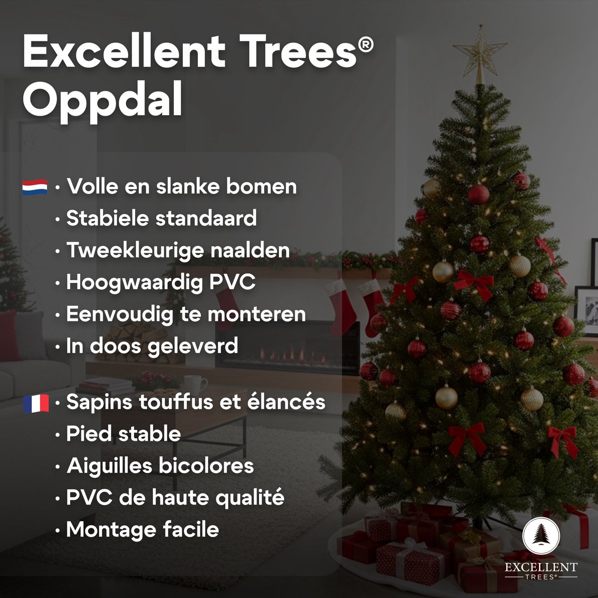 Excellent Trees® Oppdal 210 cm Slanke Kunstkerstboom - ⌀112cm - 210cm – foto 4