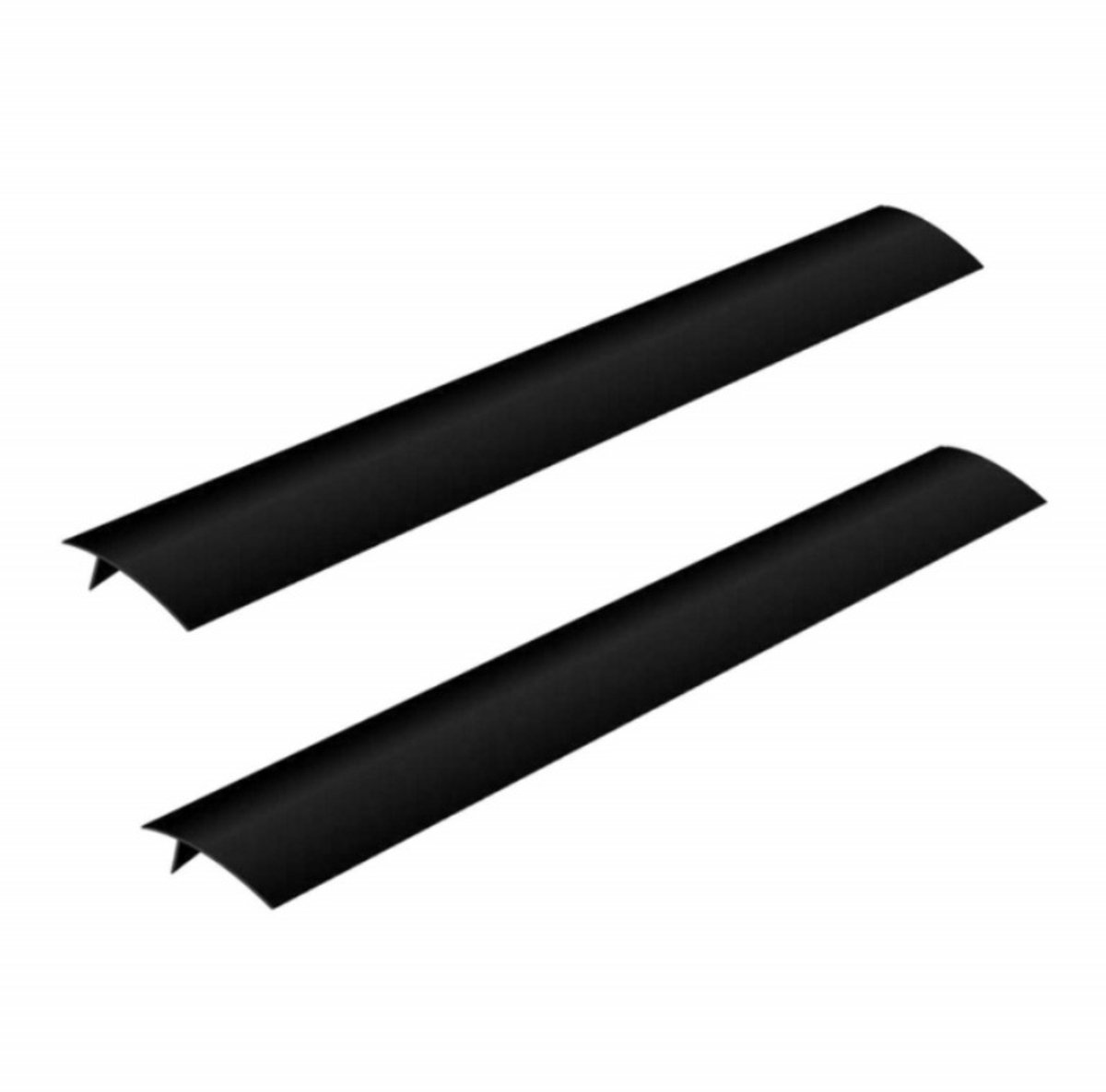 Siliconen afdekstrip voor de kier tussen het fornuis en het aanrechtblad (2-delige set), hittebestendige afdichtingsstrip voor de ovenkuil, voorzien van een antislip spiegelbasis en een vlekbestendige siliconen afdichtingsstrip-21 inch，Zwart