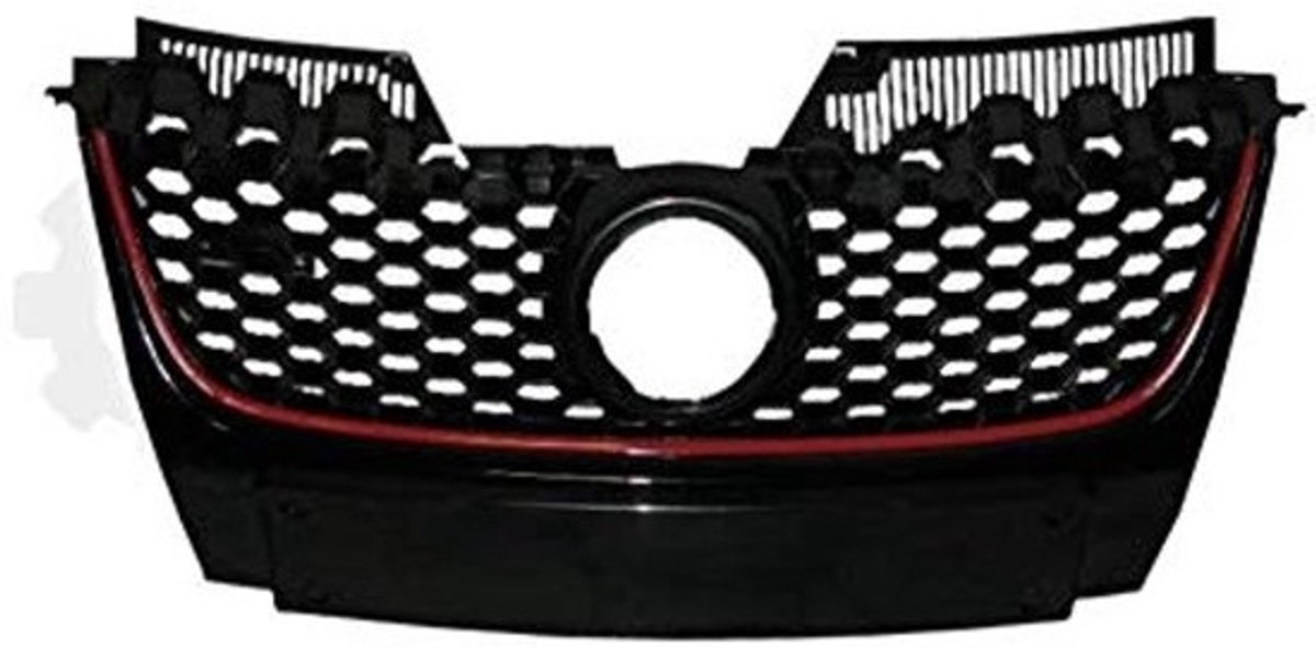 Metalen grille - VW Golf 5 GTI - 10.04-> - Zilver - Auto-onderdelen