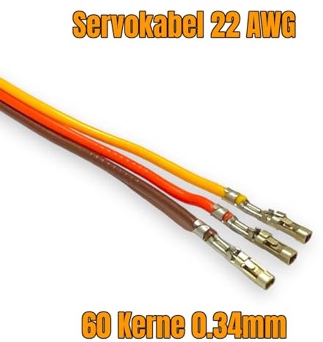 Premium mannelijke naar vrouwelijke servokabelverlengkabel - Gedraaid, 80 cm, 22 AWG