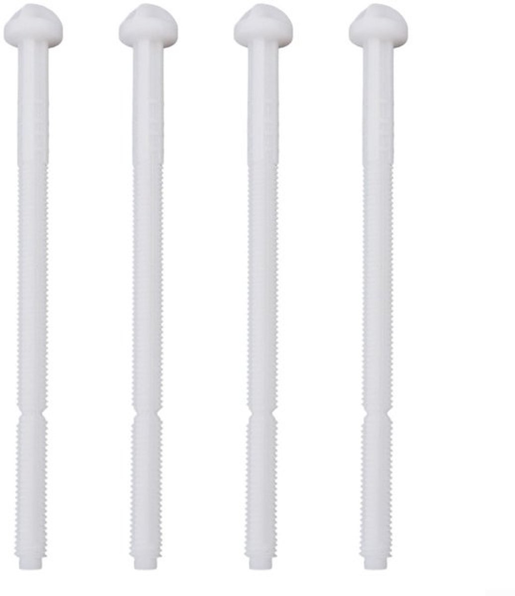 Solidchoice - toiletspoelknop drukstangenset, 4 stuks