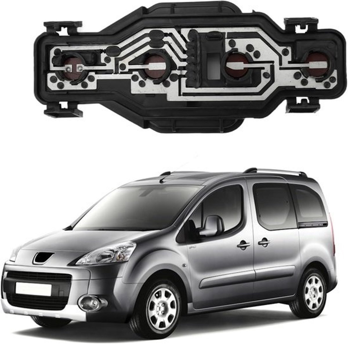 Achterlichtfitting - Vervangend voor Peugeot Partner (1996-2008)