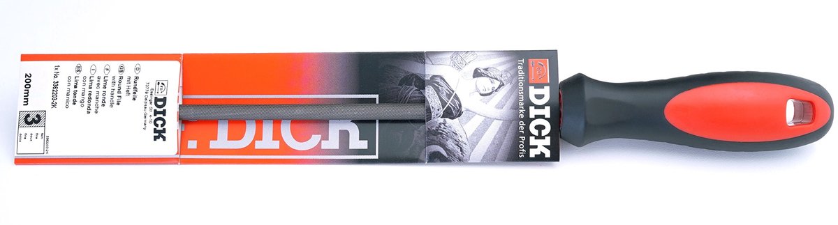 Professionele Ronde Vijl van 200 mm met Ergonomisch Ontwerp