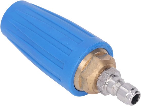 Hogedrukreiniger, efficiënt turbomondstuk van messing, roestvrij staal, keramiek, 3600 psi, 3,0 GPM, 1/4 inch, voor professionele reiniging — afbeelding 4