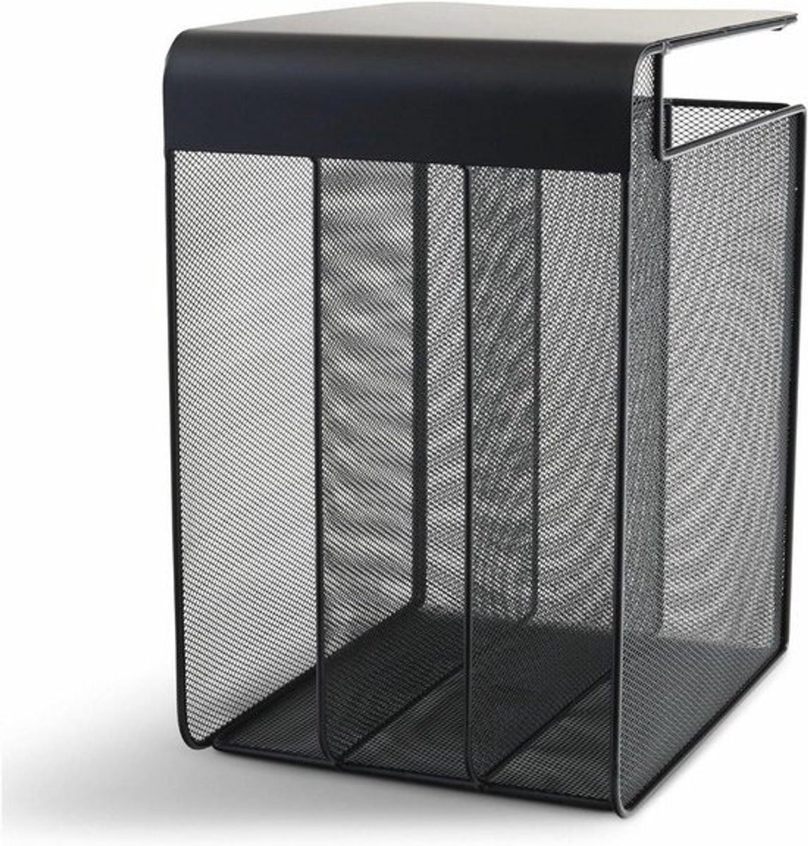 SnelShoppen - Hangende bureau-organizer met 3 verticale laden, ruimtebesparend opbergsysteem voor onder het bureau, ideaal voor kantoor en thuiswerk, zw