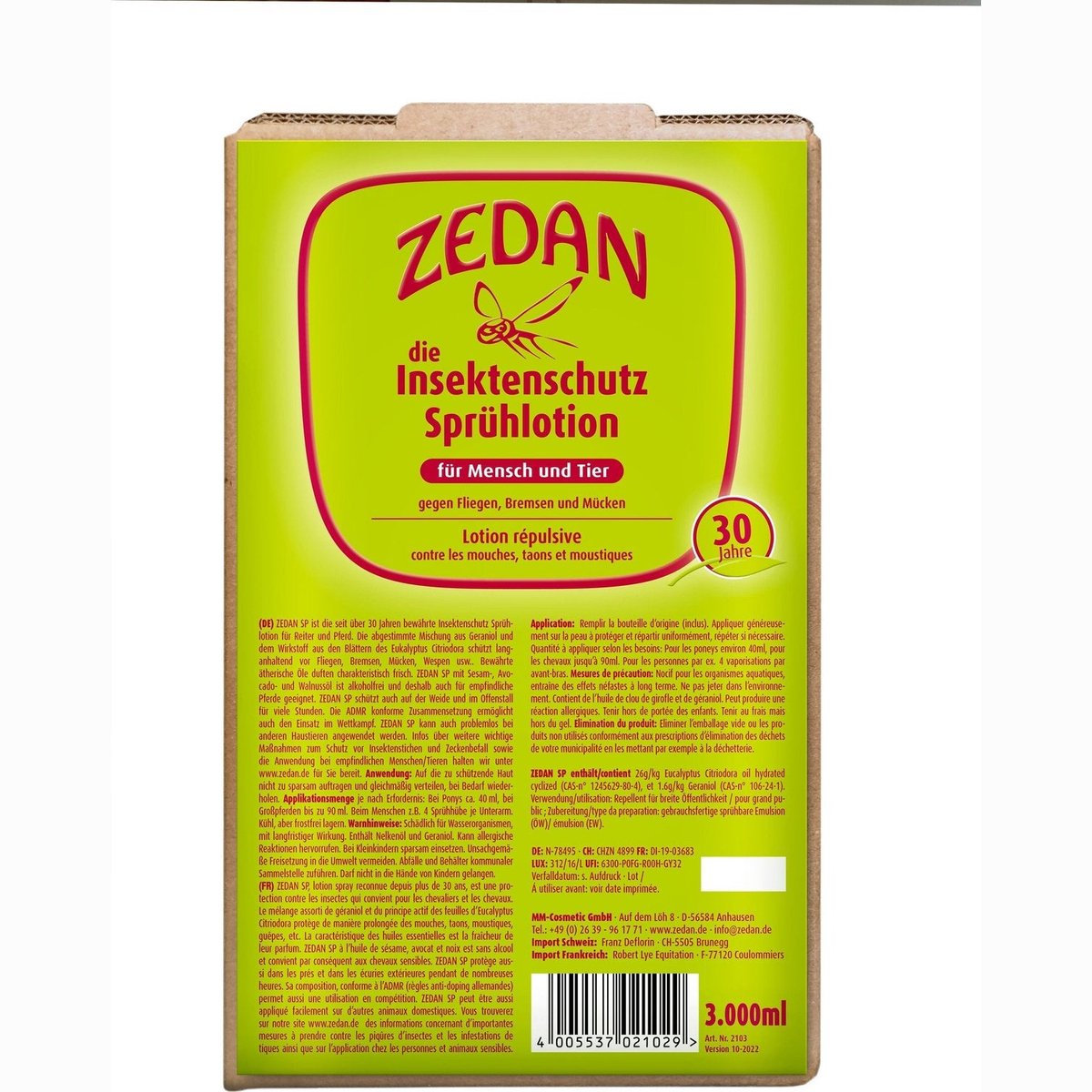 Zedan SP de insectwerende spray lotion - 3 liter