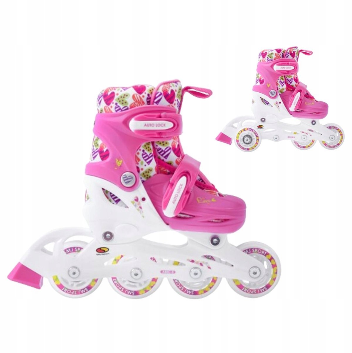 SMJ Sport Kinder Schaatsen & Skeelers 2-in-1 Verstelbaar