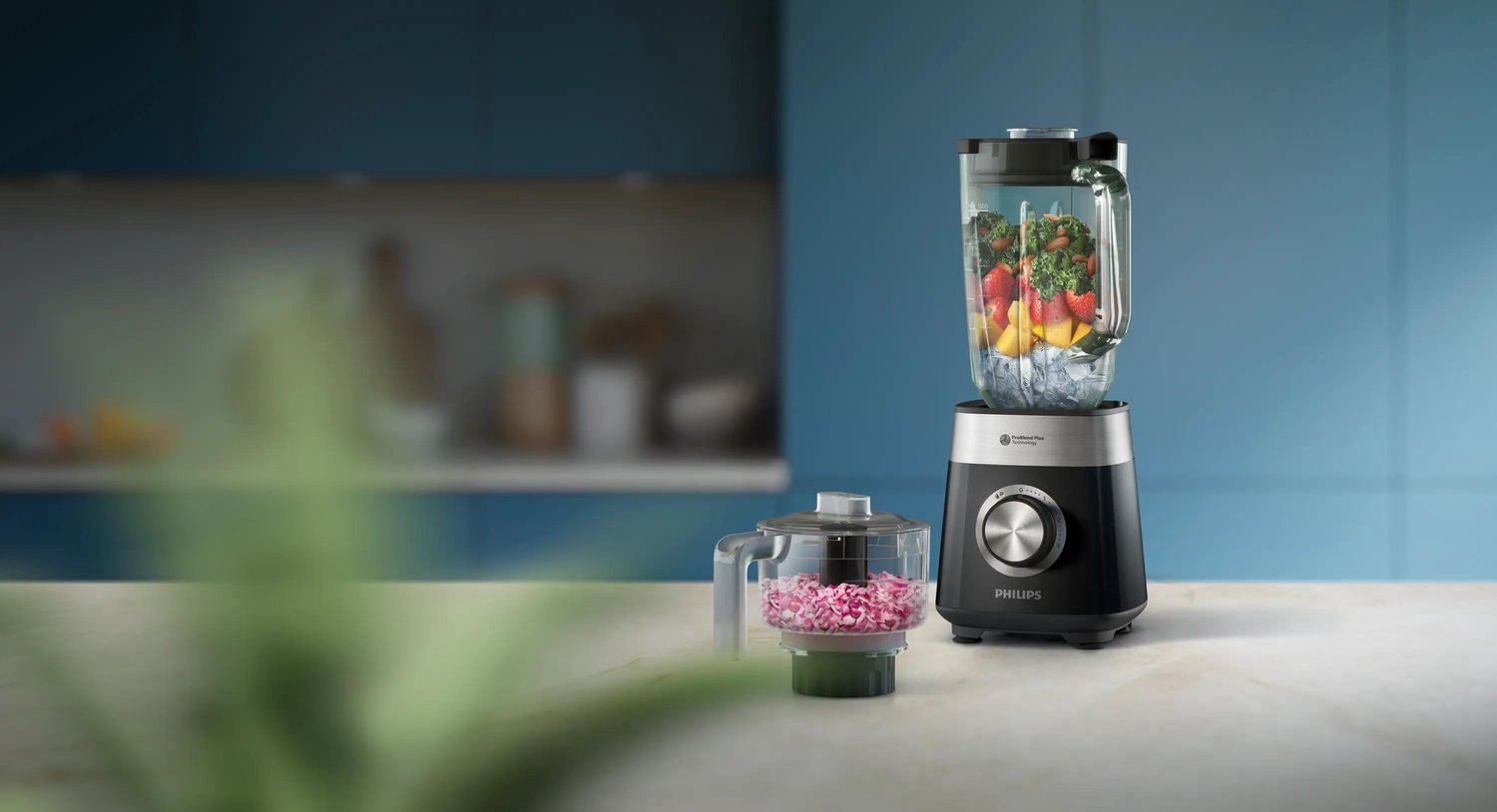 Philips HR3032/00 5000 Series Blender, 1200 W, 2 l kan - Zwart