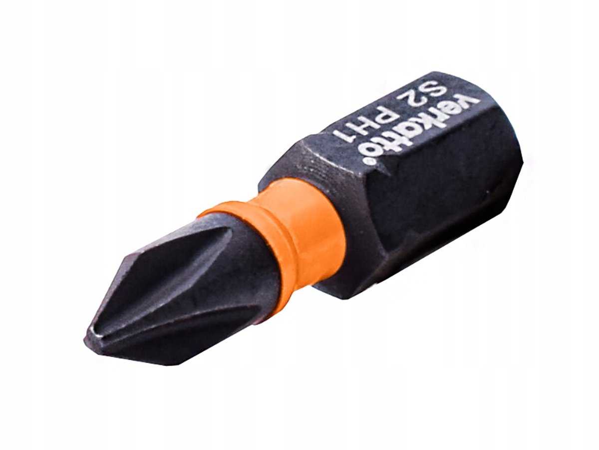 Verkatto Slagmoer Bits PH2x25mm 1/4" - 10 Stuks