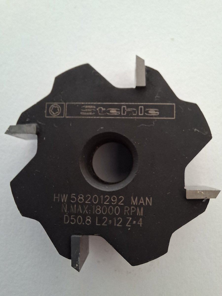 Stehle Hardmetaal groefschijffrees 12mm breed M12 schroefdraadopname