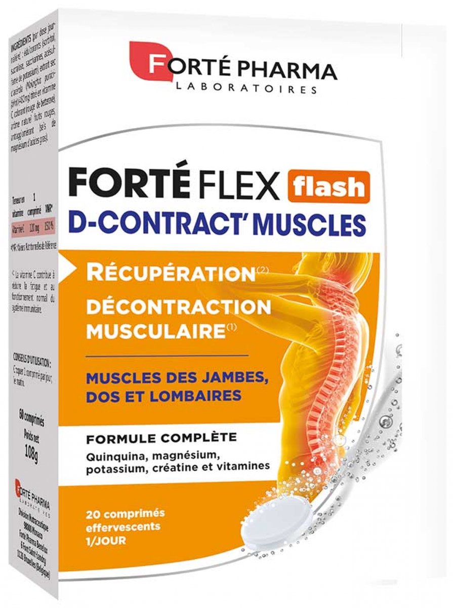 Forté Pharma Forté Flex Flash D-Contract' Spieren 20 Bruistabletten