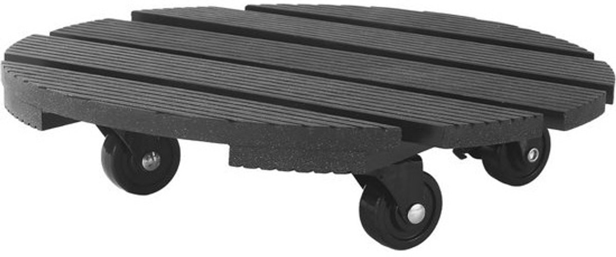 Plantroller met 360° rubberas voor bloempotten - Weerbestendig en duurzaam, tot 120 kg