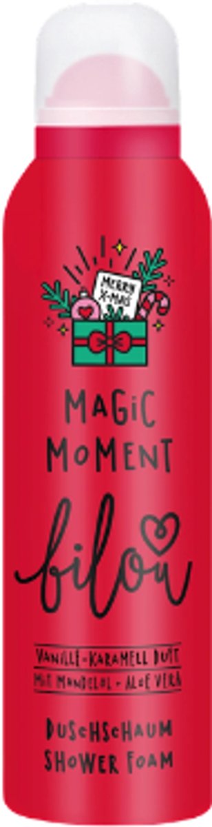 Bilou Doucheschuim - Magic Moment | 1x 200ml - Vanille & Karamel - Winter Douchegel | Vegan Formule - Limited Edition 2026