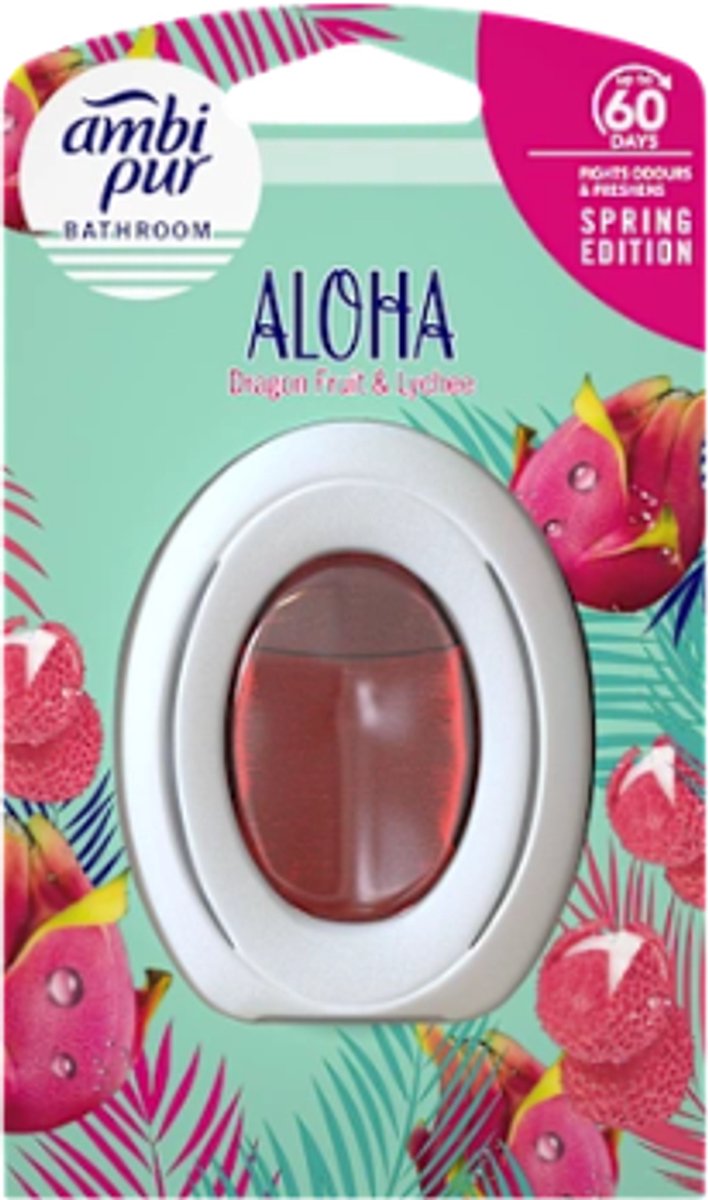 Luchtverfrisser Aloha - Ambi Pur Petit Coin - Febreze | 1x 7,5ml - Drakenfruit & Lychee | Tot 50 dagen geurbehoud