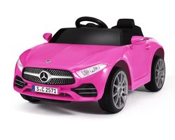 Oryxearth Elektrische Kinderauto 6V Roze – Met Afstandsbediening 2.4G, Bluetooth Muziek, USB, Toeter, LED Verlichting, AGM Accu, 25W Motor – 2-5 km/u – Voor Kinderen 3-6 Jaar