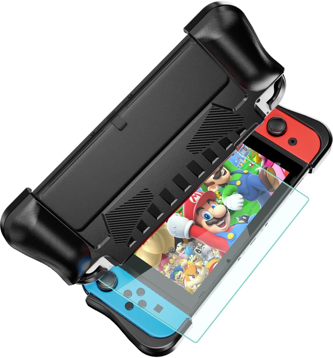 Beschermhoes voor Nintendo Switch OLED met Tempered Film