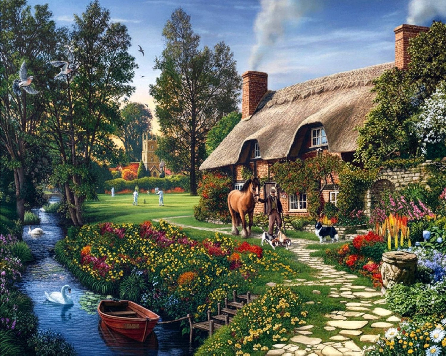 VDTOYS® DIAMOND PAINTING volwassenen - VDTB161N - vierkante steentjes - full - groot formaat - nieuwe tekeningen - 55 op 45 cm (canvas) - 50 op 40 (foto)