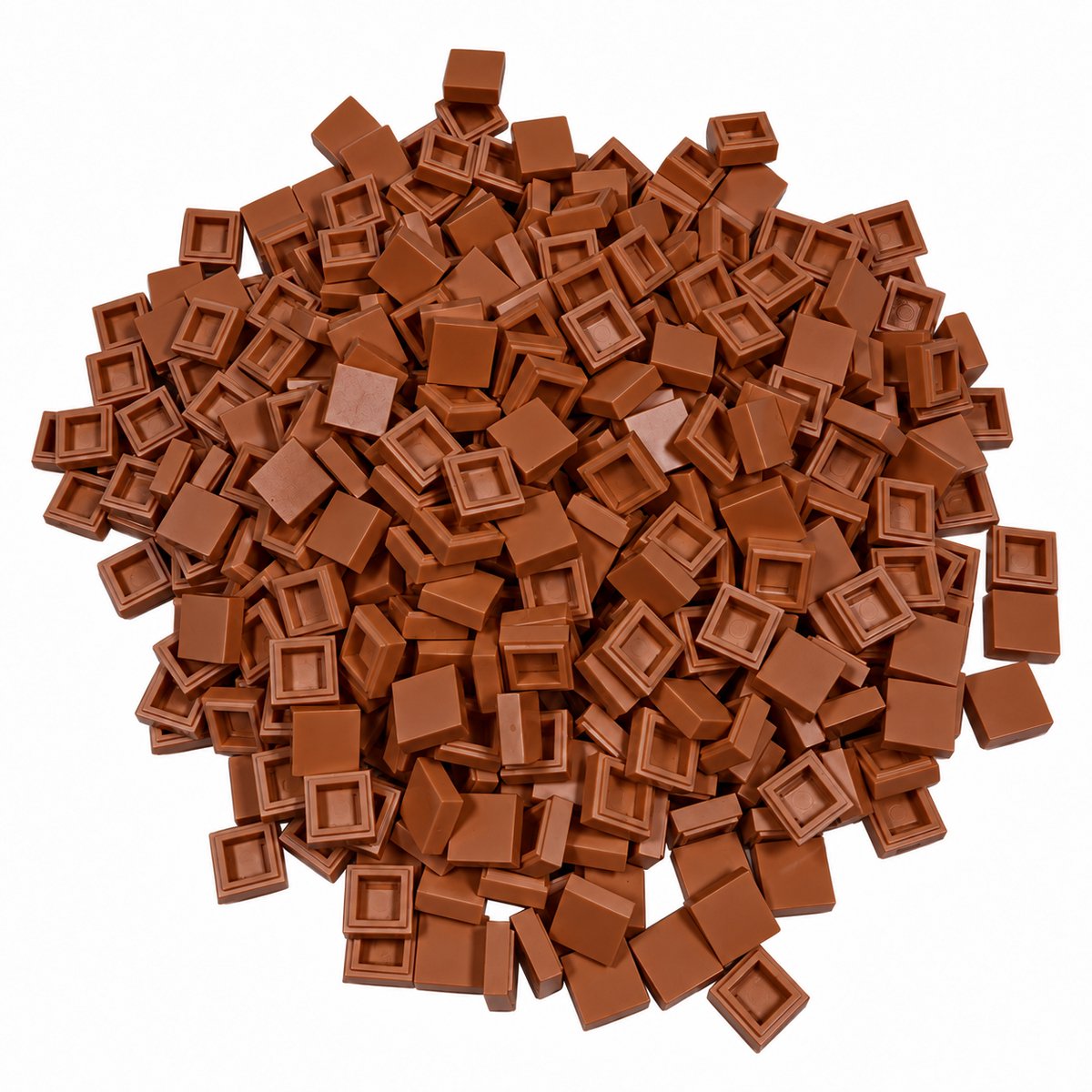 400 Bouwstenen 1x1 tile | Koffie | Compatibel met Lego Classic | Keuze uit vele kleuren | SmallBricks