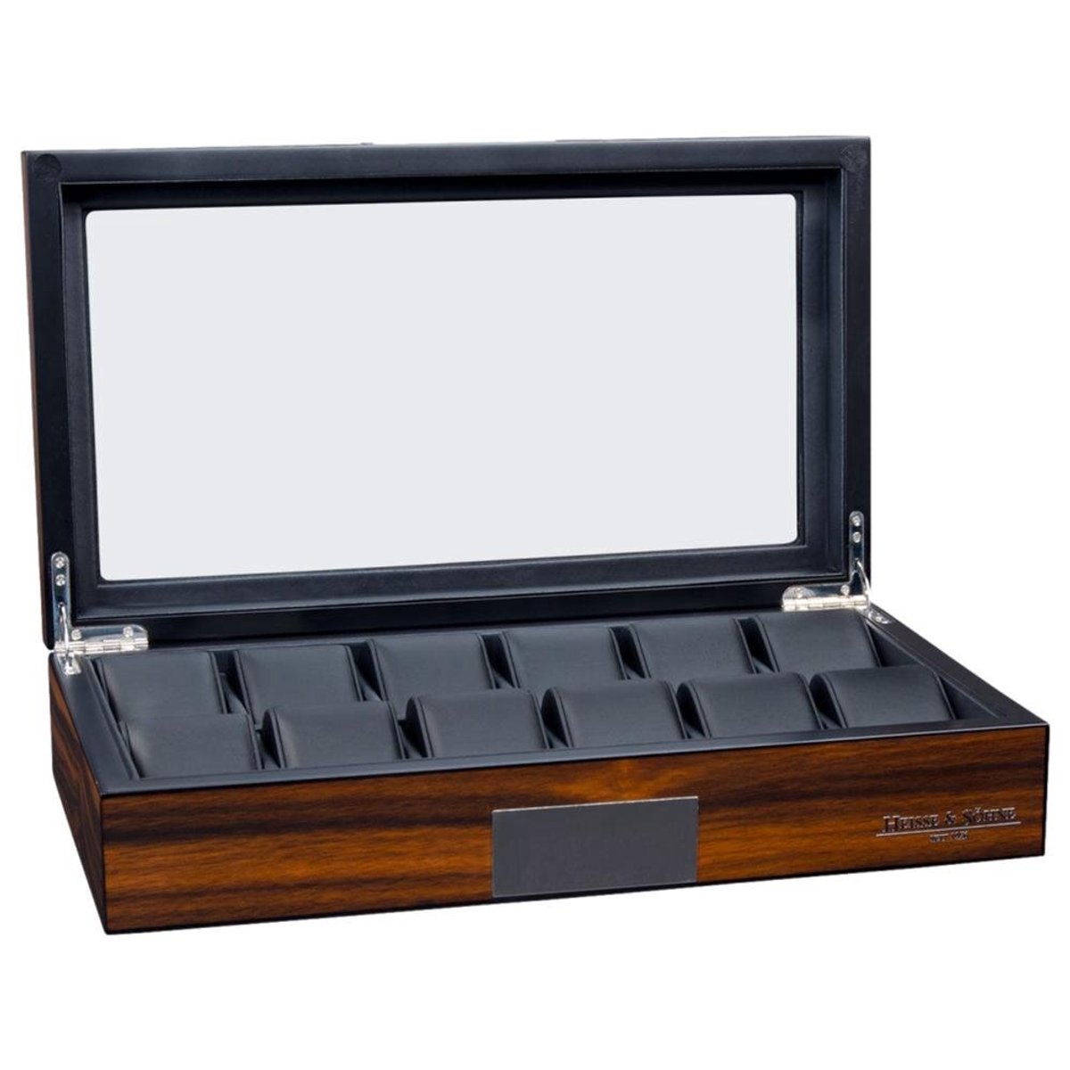 Heisse & Söhne - 70019-185.159 - Horloge doosje - Vegas 12 - Ebony