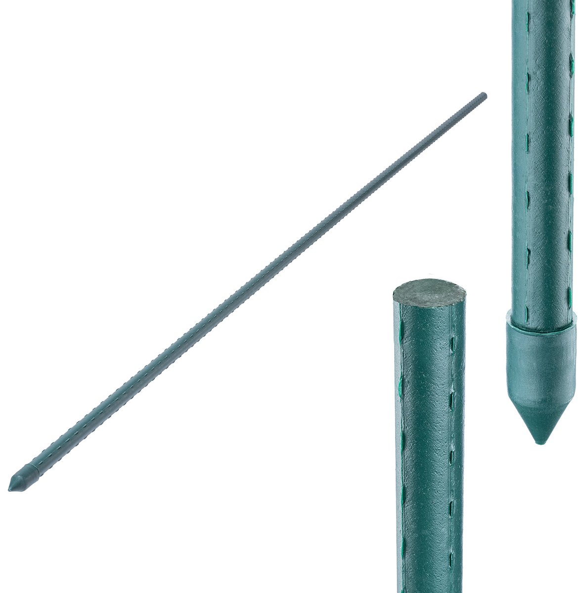 KADAX Plantenpaalsteun 180cm Tomaat Bloemenstok Gecoat Staal 16mm