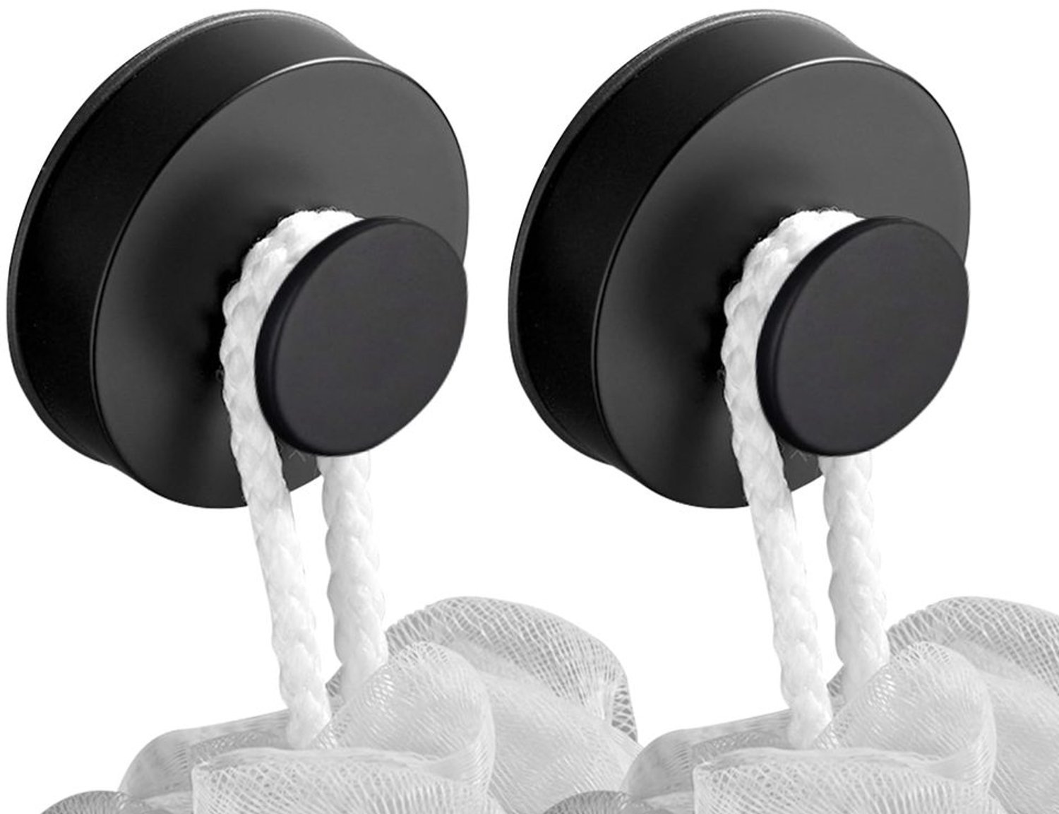 Zuignaphaken 2 Stuks - Extra Sterk - Waterdicht - Herbruikbaar - Draagvermogen 3 kg - 65 x 33 mm - Zuignap