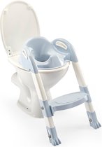 Kiddyloo By Milou Thermobaby WC Verkleiner met Trapje - Zacht blauw en gebroken wit